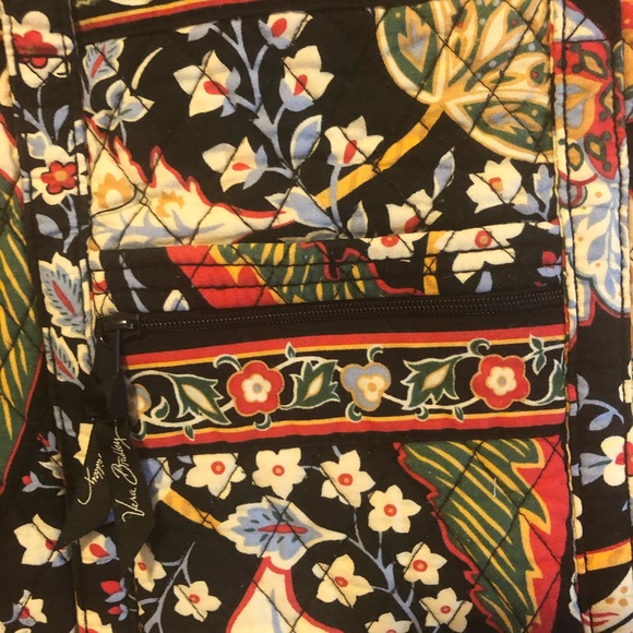 Vera Bradley Black Printed Purse Villager - Picture 2 of 9